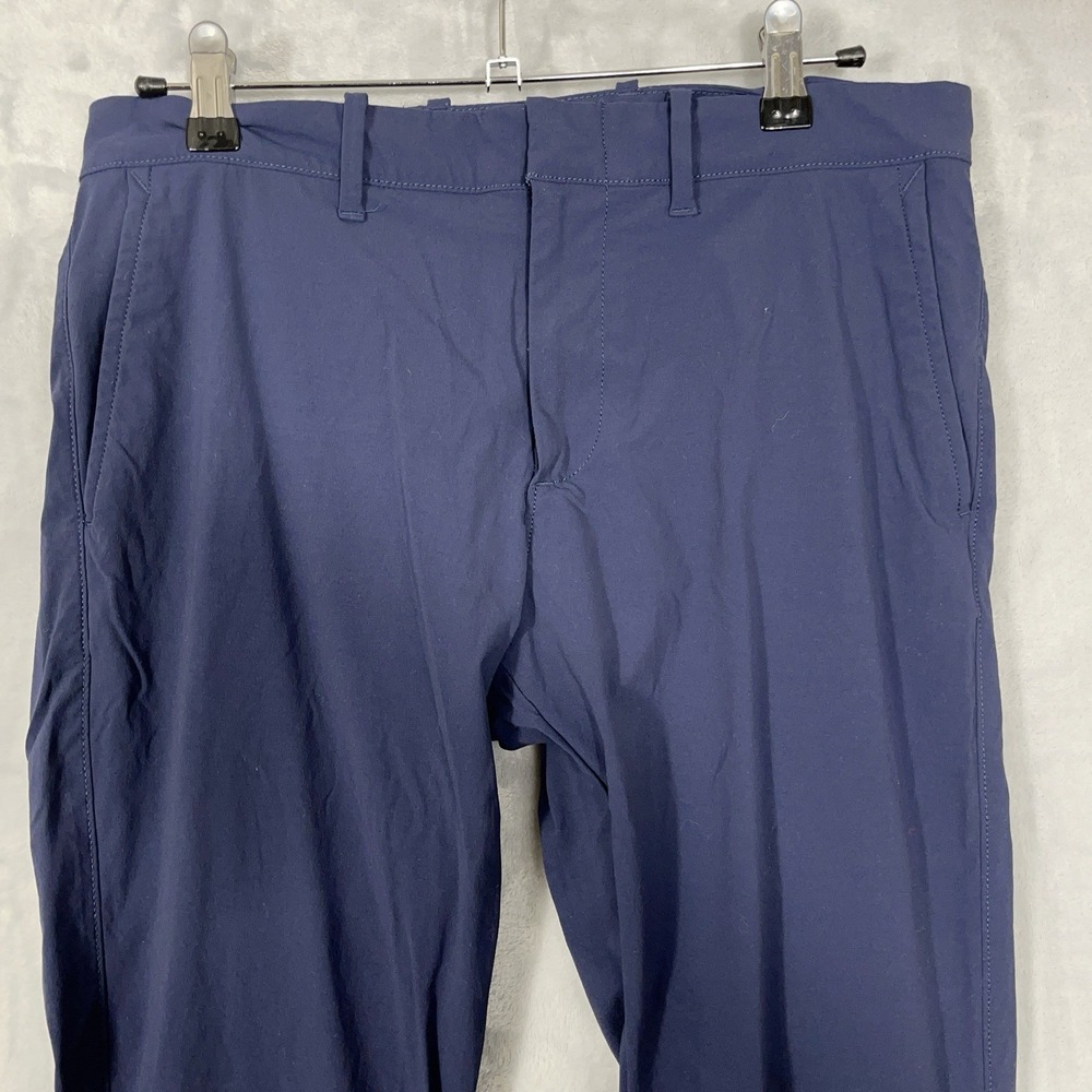 J. Crew Flex Pants Mens 30x30 Slim Blue Stretch Performance‎ Nylon Preppy Office
